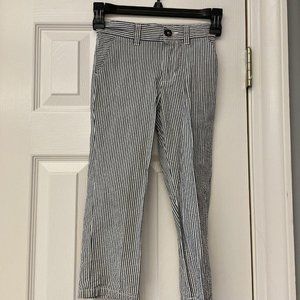 Cherokee Boys Navy & White Long Classic Seersucker Pants 4T. Adjustable Waist